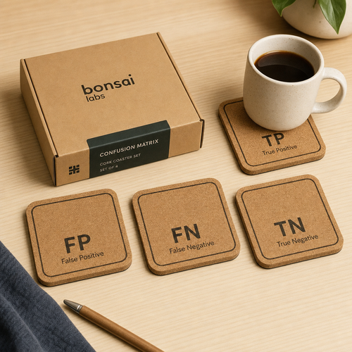 Confusion Matrix Coaster Set product photo