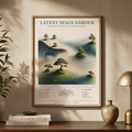 Latent Space Garden Poster product photo
