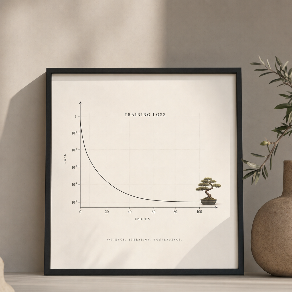 Loss Curve Art Print product photo