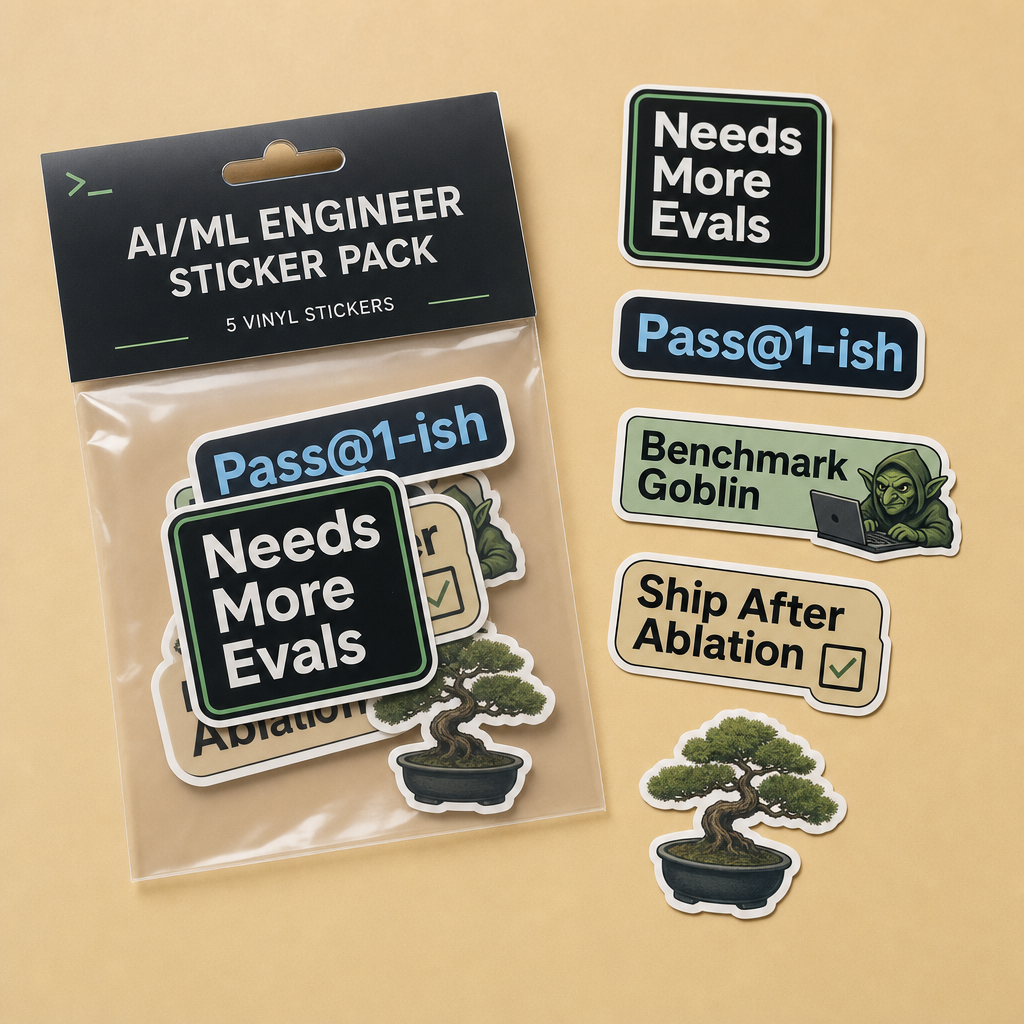 Needs More Evals Sticker Pack product photo